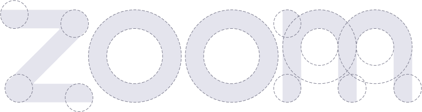 Mot-symbole Zoom