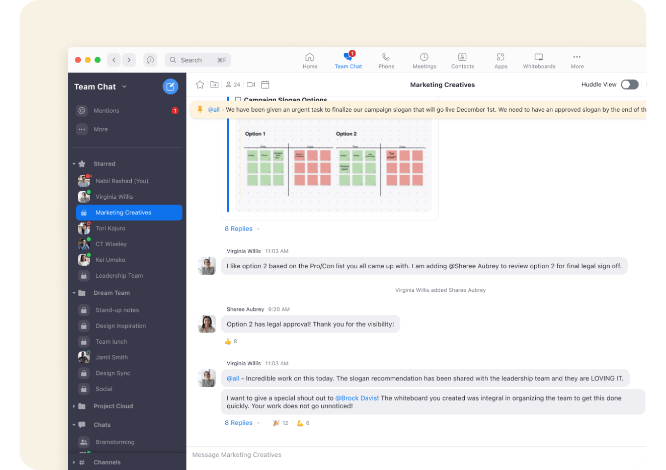 Connect Across Products with Zoom Team Chat