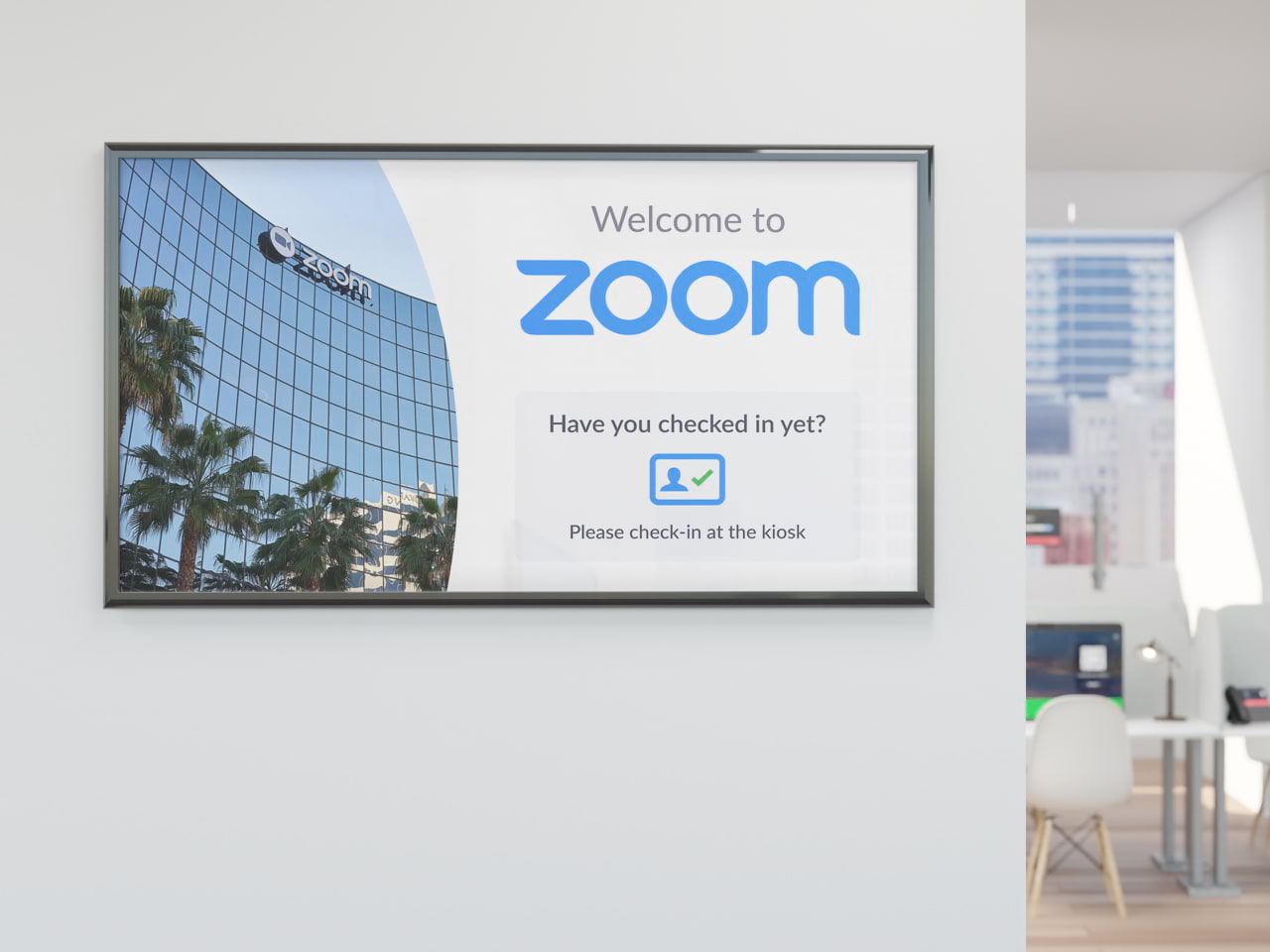 Wirelessly share to the digital signage display