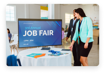 Événement de campus : salon de l’emploi.