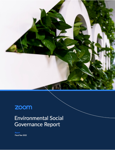 Zoom’s Environmental Social Governance Report